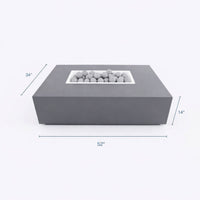 Fire Pit Table Designed for Year-Round Entertaining, Concrete Construction, Multi-Function Design