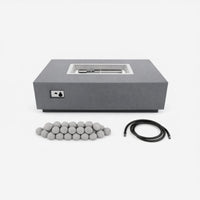 Fire Pit Table Designed for Year-Round Entertaining, Concrete Construction, Multi-Function Design