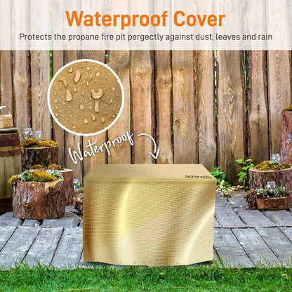Outdoor Propane Fire Pit Table