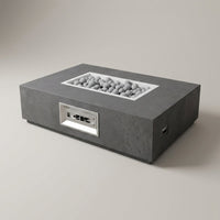 Concrete Fire Pit Table - Rectangular — Studio Shot